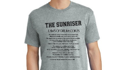THE SUNRISER "LAWS OF DRUM CORPS" T Shirt